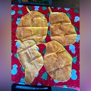 RARE 2022 McDonald’s limited edition chicken nugget’s Christmas  stockings x4‎